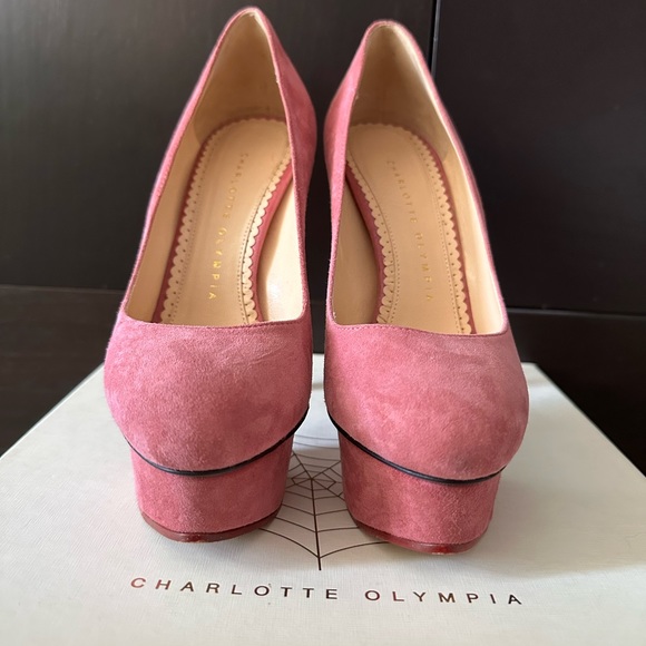 Charlotte Olympia pink platform heel - Picture 3 of 5